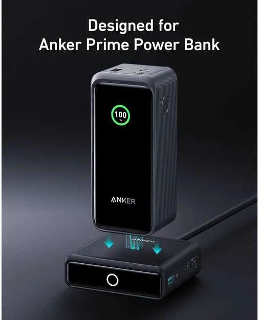 Stalinis Įkroviklis - Anker Prime 100W, Juodas