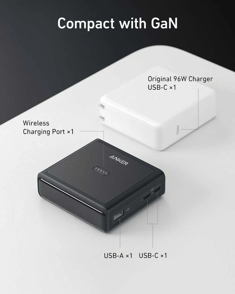 Stalinis Įkroviklis - Anker Prime 100W, Juodas