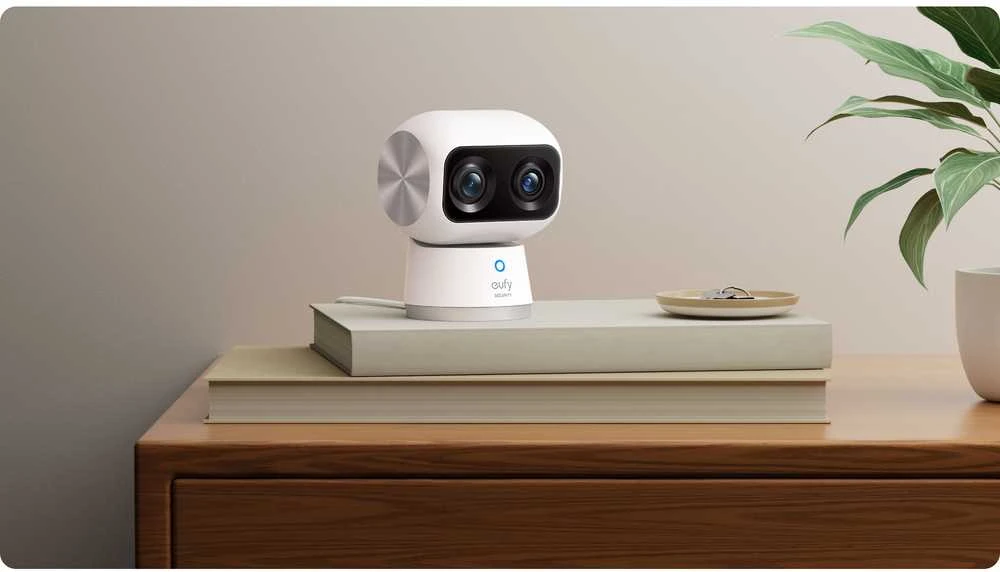 „Anker Eufy“ | Apsaugos kamera viduje | S350 | Ant stalo statoma | Plataus kampo objektyvas | „Micro SD“, maks. 128 GB