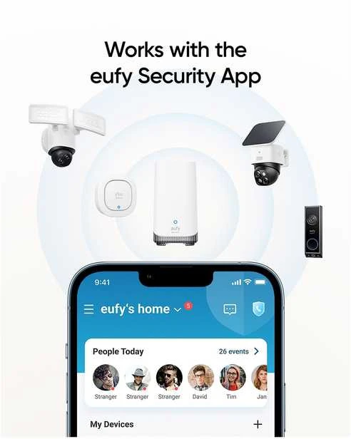 Anker ANR Eufy T89703D1 sirena Belaidė sirena Balta
