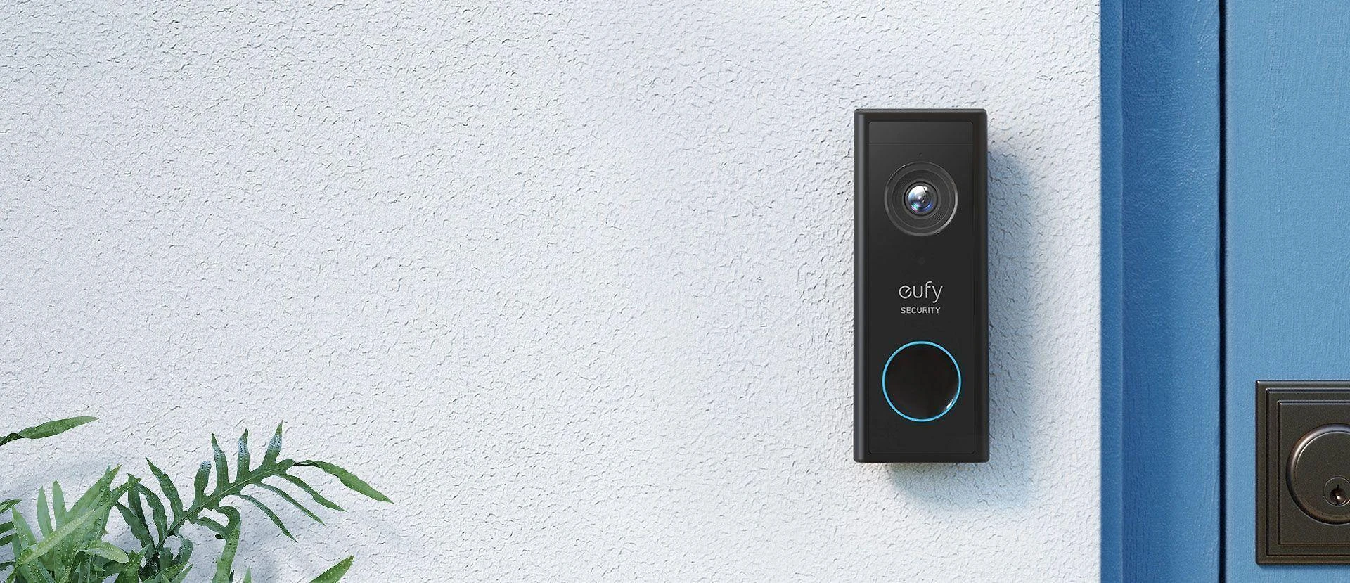 Anker Eufy Juodas Video Doorbell 2K, maitinamas baterijomis, tik priedas