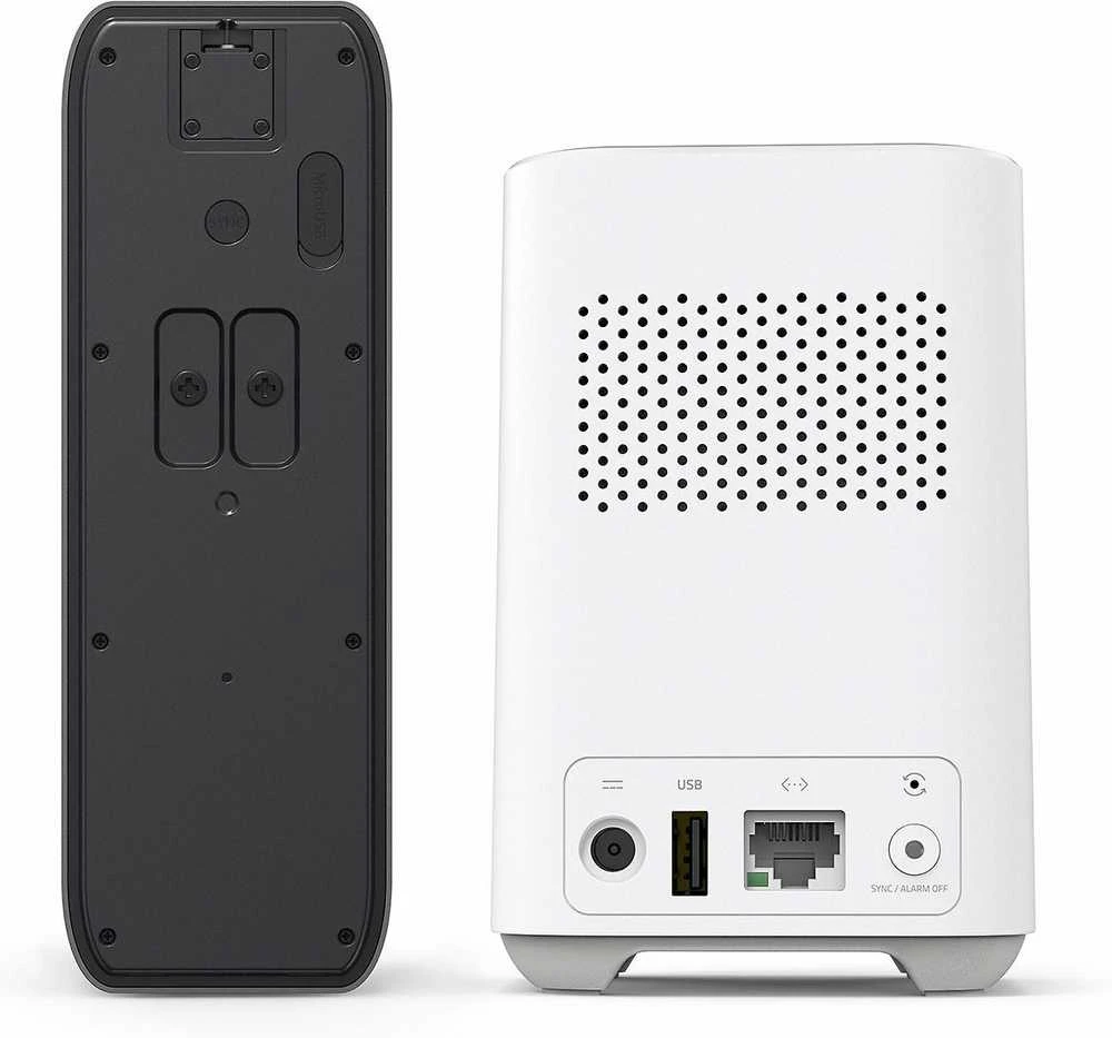 Anker Eufy Video Doorbell 2K su HomeBase, maitinama baterija