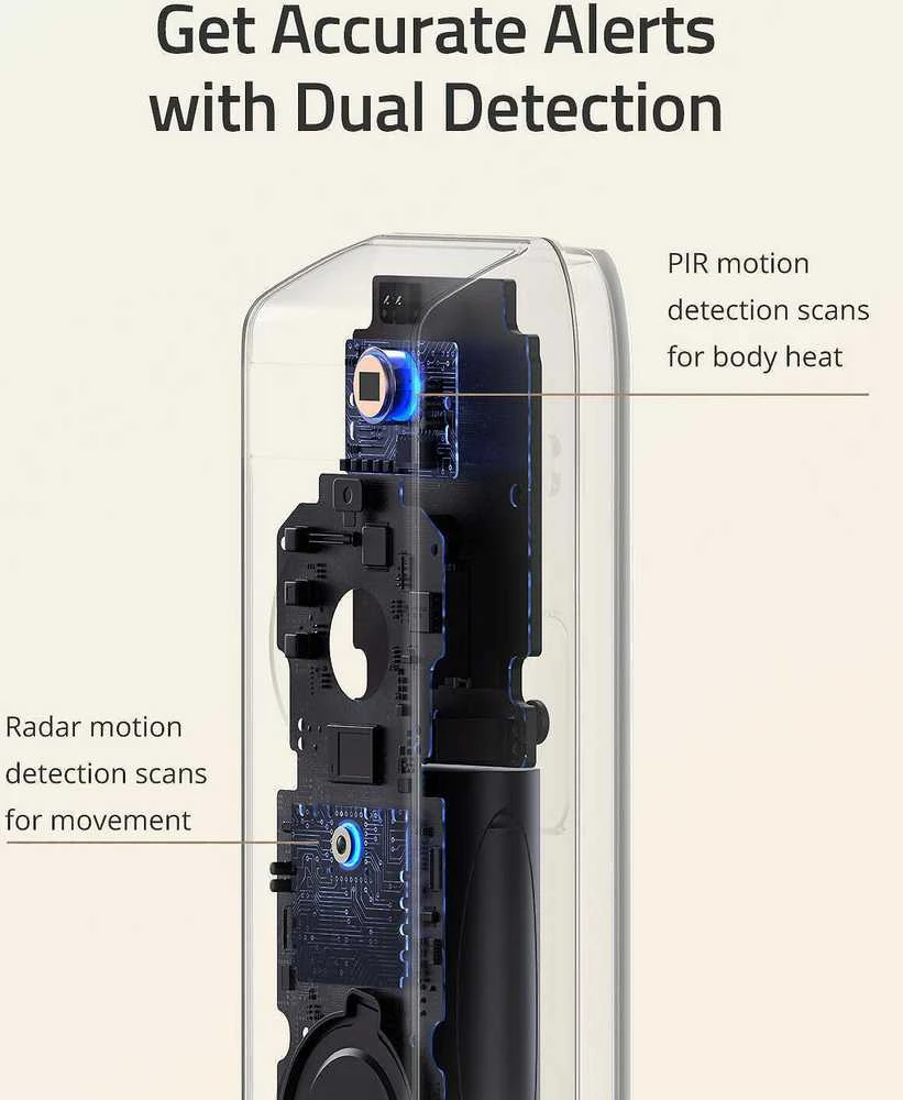 Anker Eufy Video Doorbell 2K su HomeBase, maitinama baterija