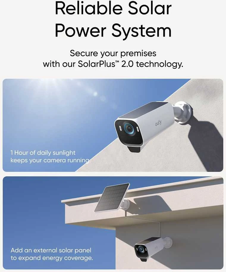 Anker Eufy eufyCam S3 Pro 3-Cam Kit Juodas+Baltas