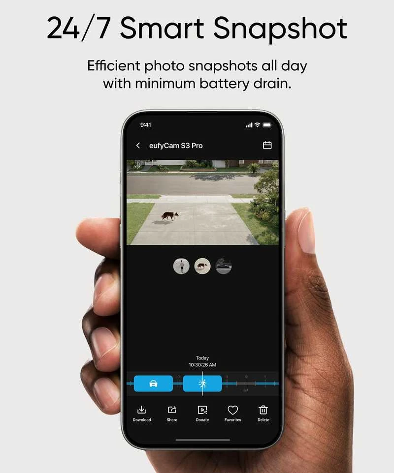 Anker Eufy eufyCam S3 Pro 3-Cam Kit Juodas+Baltas