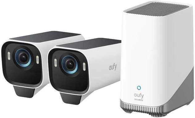Anker Eufy eufyCam S3 Pro 2-Cam Kit Juodas+Baltas