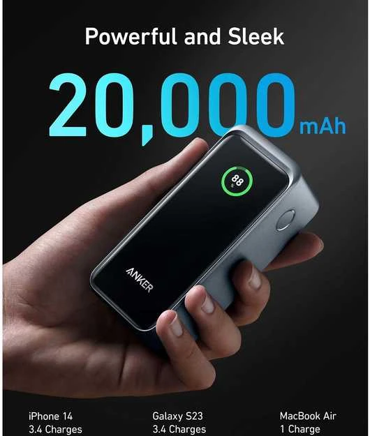 Nešiojamas įkroviklis Anker Prime 20000 mAh, 200 W
