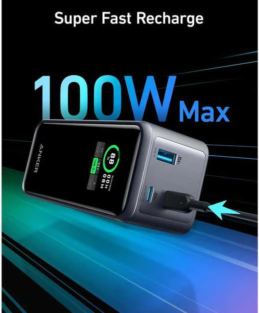 Nešiojamas įkroviklis Anker Prime 20000 mAh, 200 W