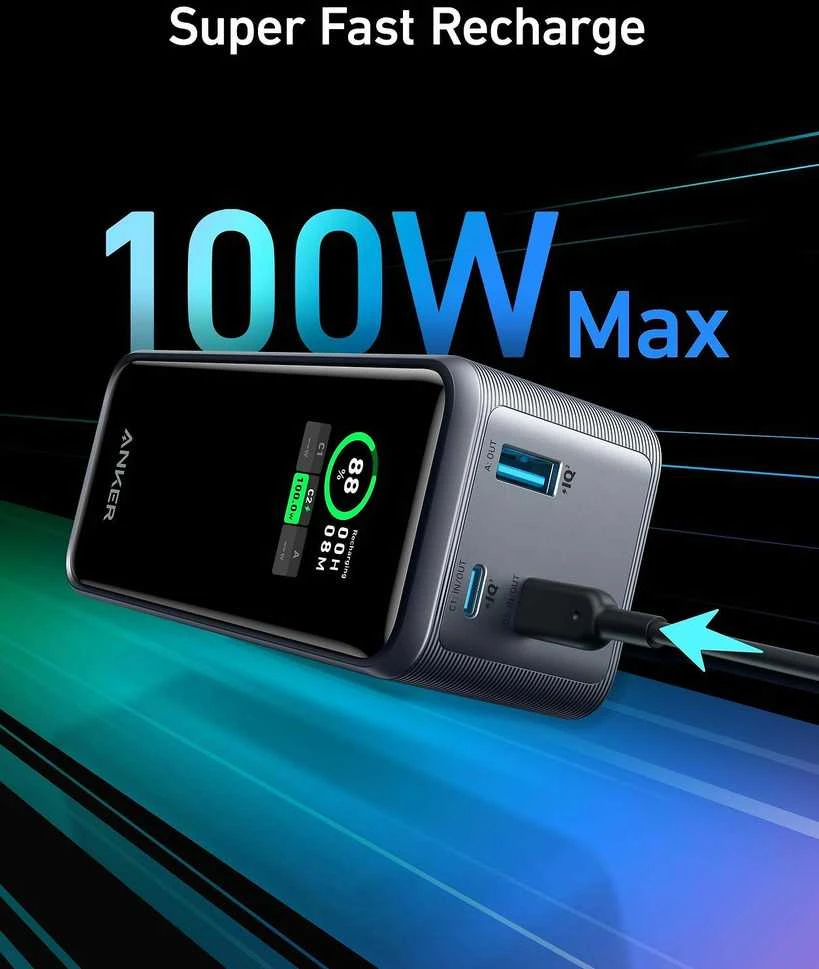 Nešiojamas įkroviklis Anker Prime 20000 mAh, 200 W