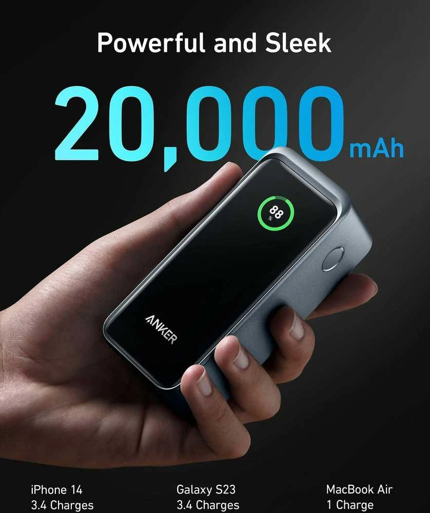 Nešiojamas įkroviklis Anker Prime 20000 mAh, 200 W