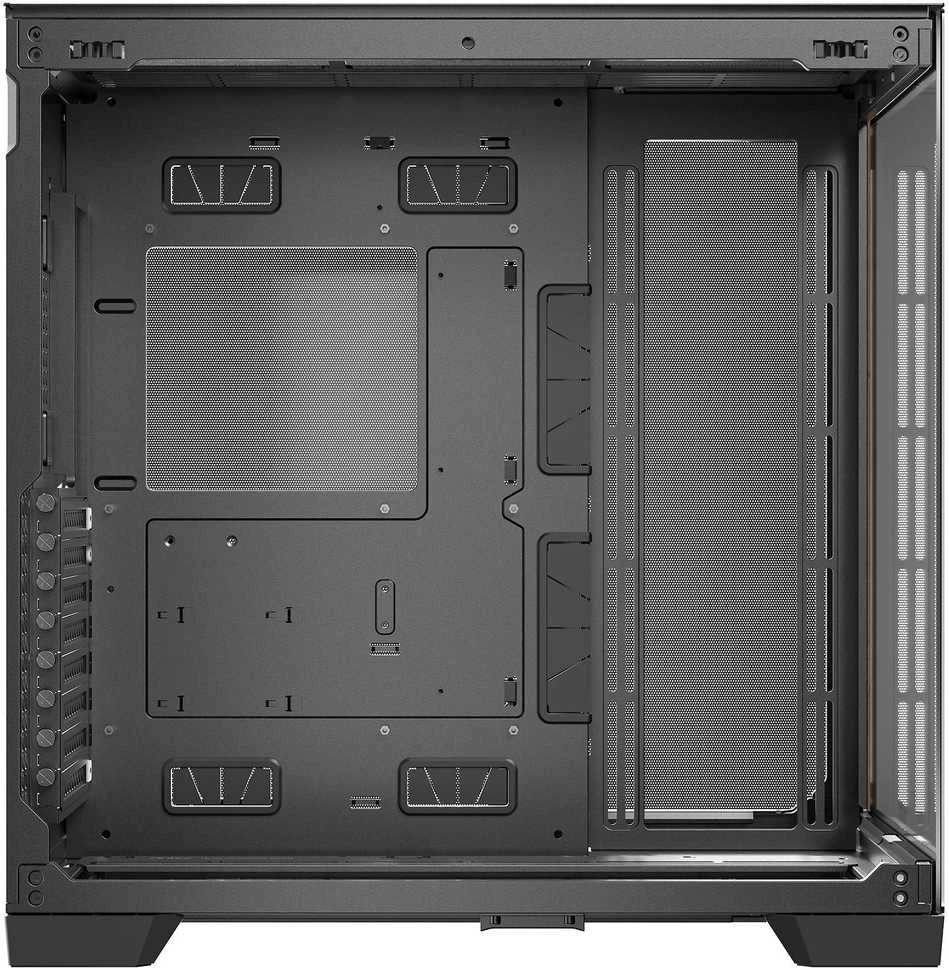 „Antec C8 Midi-Tower“, grūdintas stiklas ir mediena