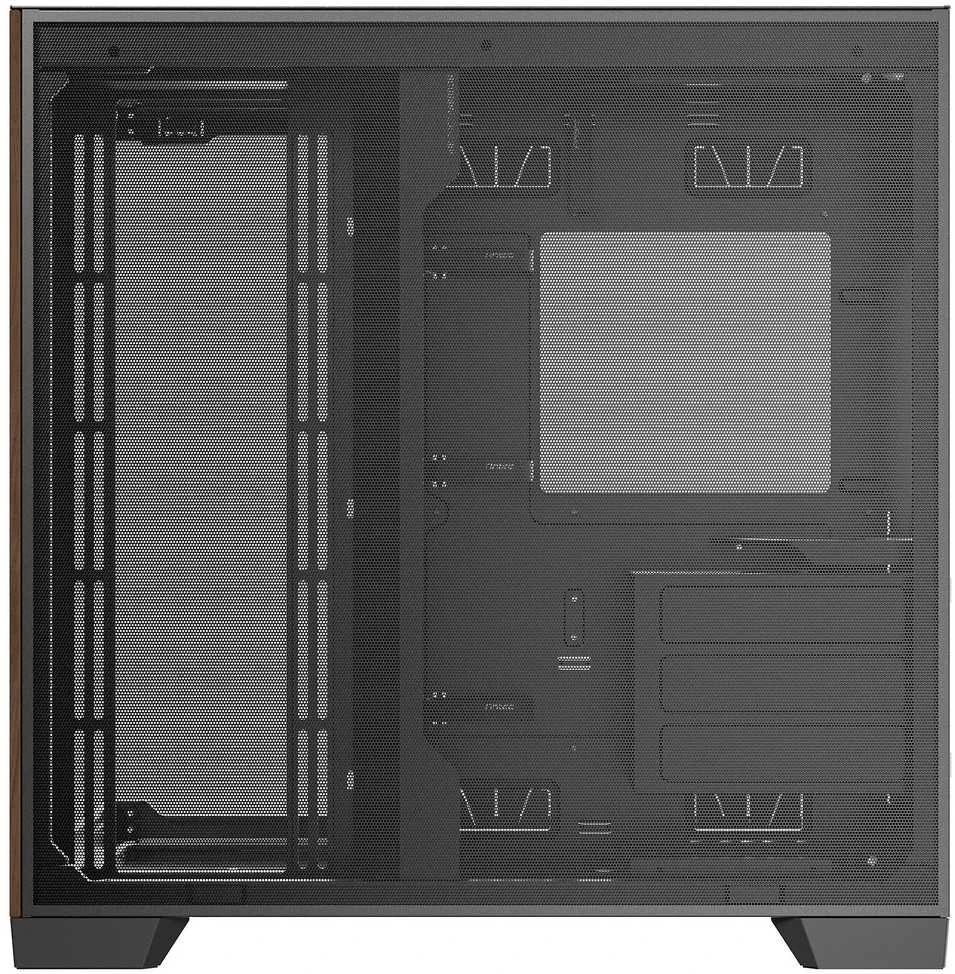 „Antec C8 Midi-Tower“, grūdintas stiklas ir mediena
