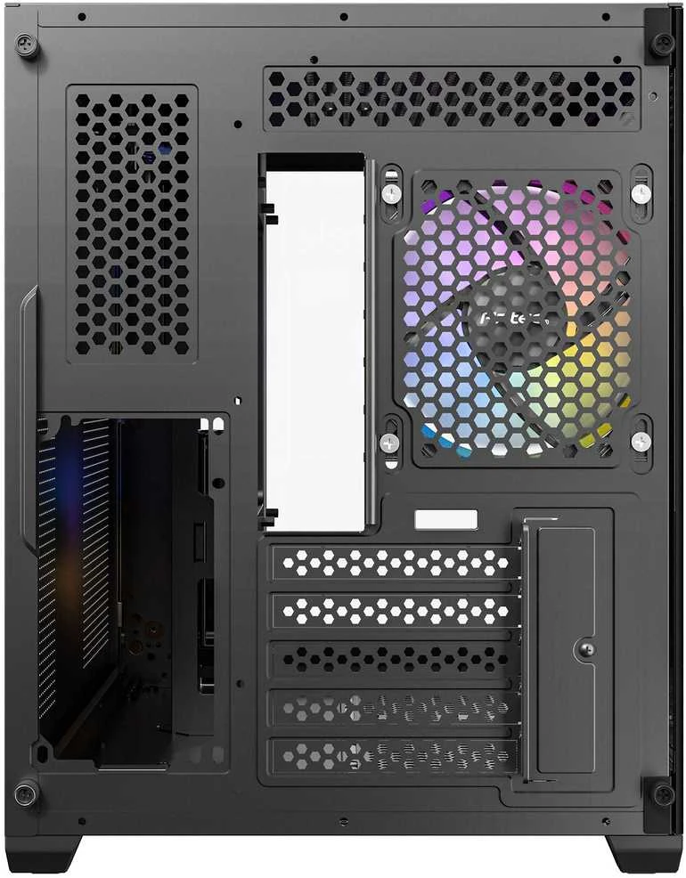 Antec CX600M Wood PC kompiuterio korpusas, Mini-Tower, Micro-ATX, Tempered Glass – juodos spalvos, Holz