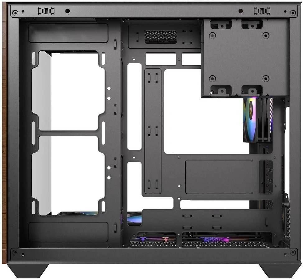 Antec CX800 ARGB Midi-Tower, grūdintas stiklas - medis