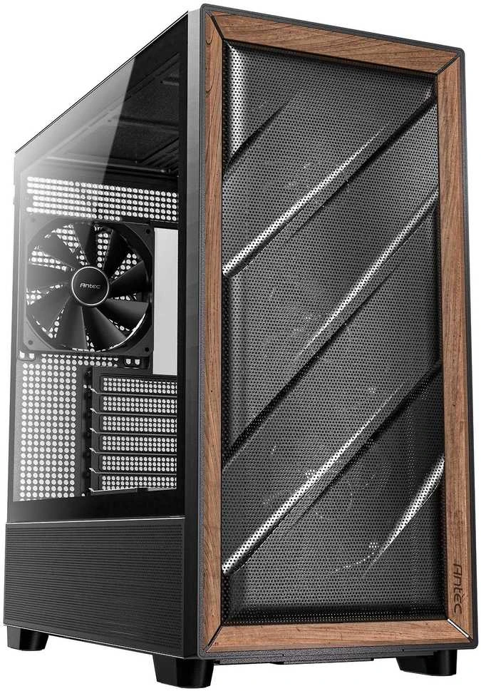 „Antec Flux“ kompiuterio korpusas, vidutinio dydžio bokštas, E-ATX, grūdintas stiklas – Juodas
