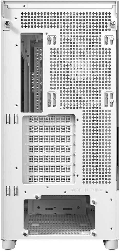 Antec Flux kompiuterio korpusas, Mid Tower, E-ATX, Tempered Glass – baltos spalvos