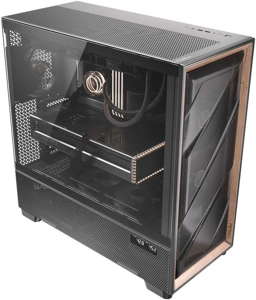 Kompiuterio korpusas Antec Flux Pro, juodas (0-761345-10154-7)