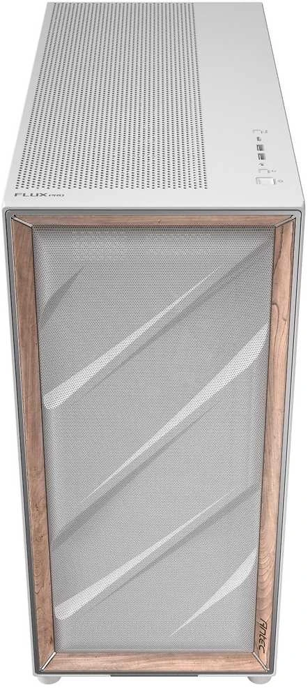Antec Flux Pro kompiuterio korpusas, full tower, E-ATX, tempered glass – baltos spalvos