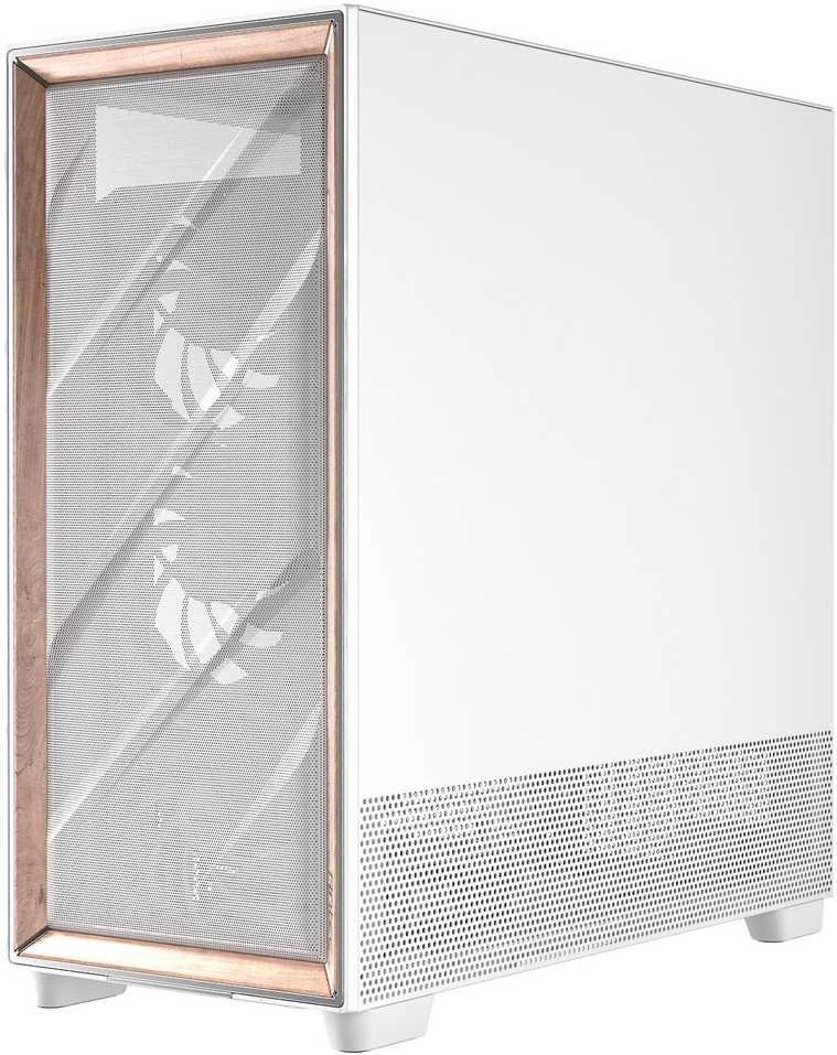Antec Flux Pro kompiuterio korpusas, full tower, E-ATX, tempered glass – baltos spalvos