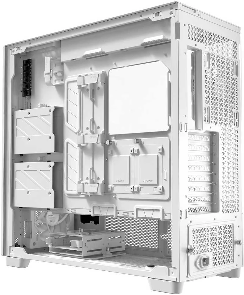 Antec Flux Pro kompiuterio korpusas, full tower, E-ATX, tempered glass – baltos spalvos