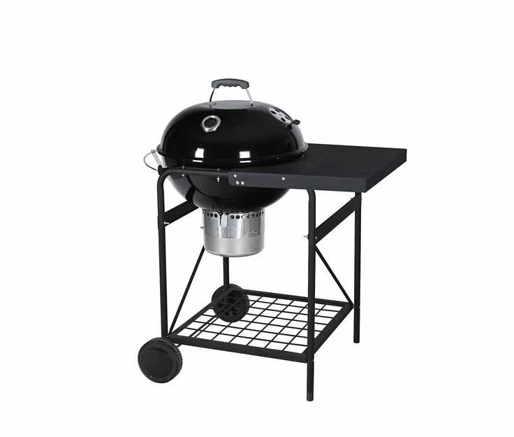 Anton Oliver Fire 57 cm emaloitu hiiligrilli sivupöydällä