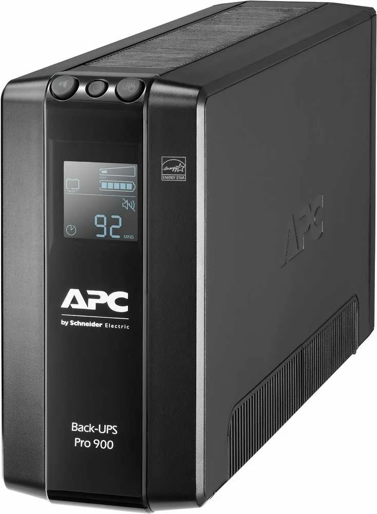 APC BACK UPS PRO BR 900VA, 6 OUTLETS, AVR, LCD SĄSAJA