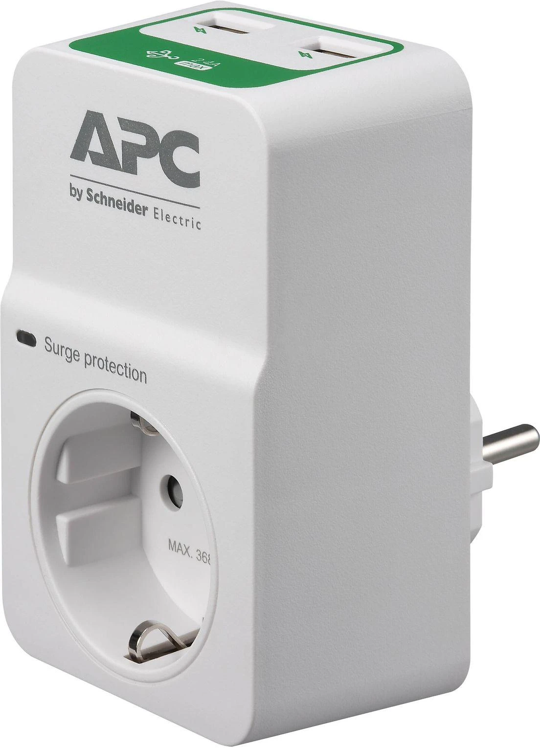 APC HOME/OFFICE SURGEARREST 1 OUTLET 230V, 2 PORT USB CHARGER, SCHUKO