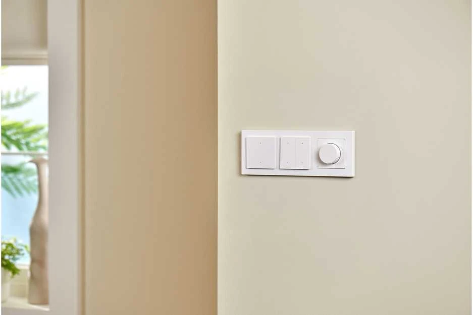 Aqara H2 Dimmer Switch išmanusis Zigbee ir Thread 1 kanalo Šviesos reguliatorius baltas