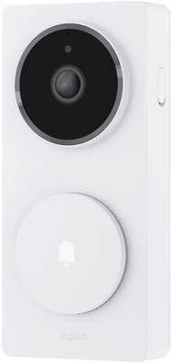 Aqara G410 Select Durų skambutis centralė veikia su Apple HomeKit, Zigbee, Matter, balta