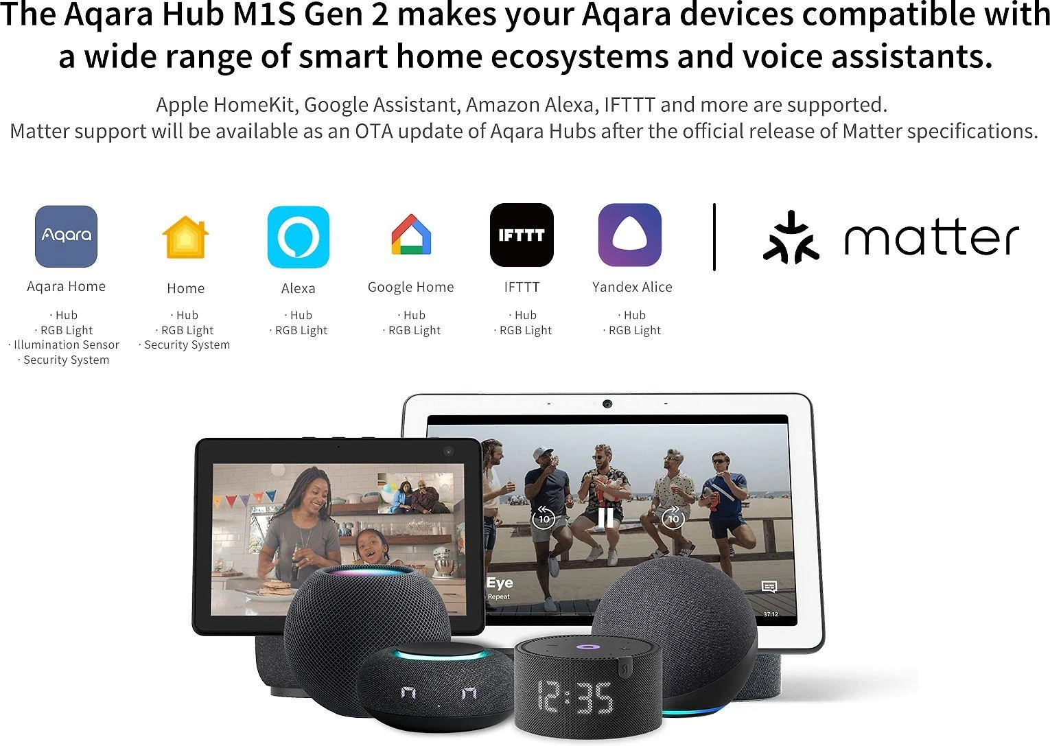 Aqara M1S Gen 2 išmanioji Zigbee centralė HM1S-G02