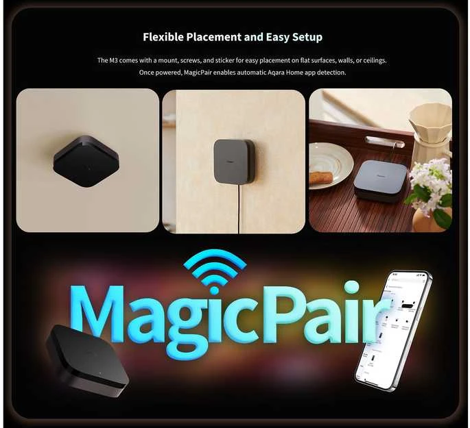 Aqara Hub M3 Zigbee Matter išmanioji centralė (HM-G01D)