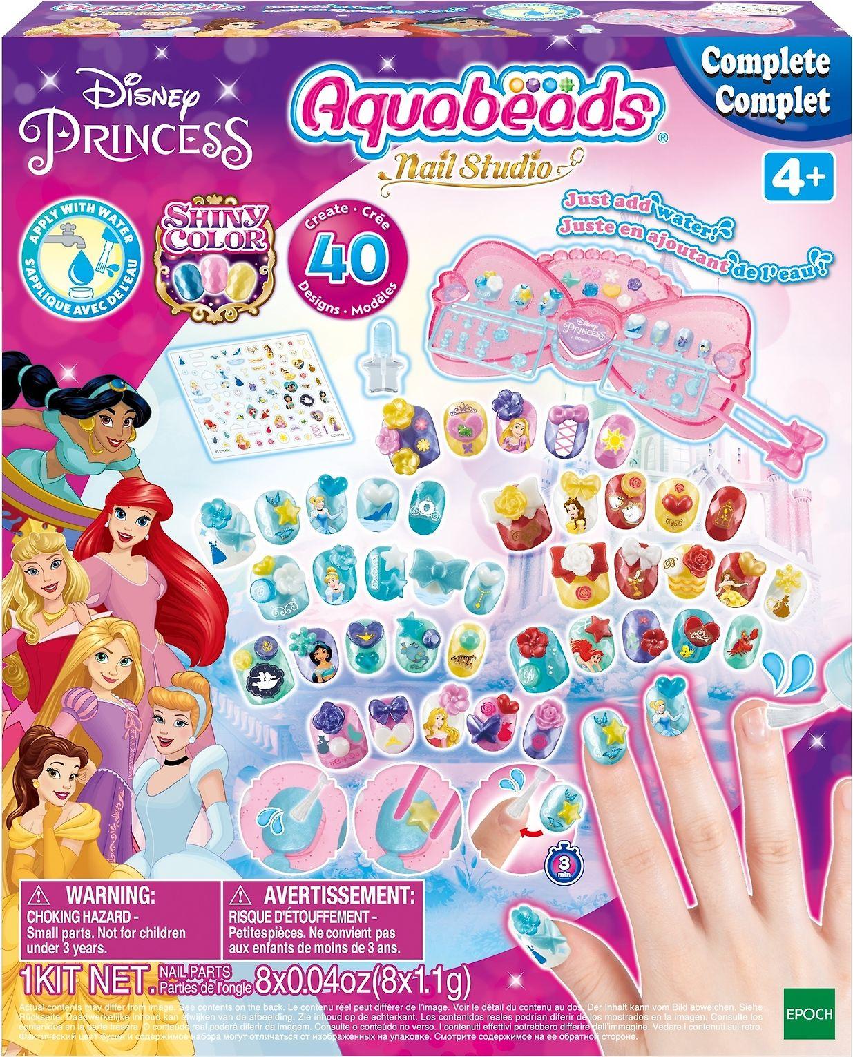 Vaikiškas nagų dekoravimo rinkinys Epoch Aquabeads Disney Princess