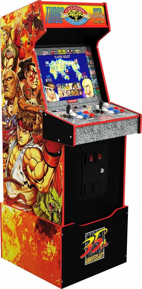 „Street Fighter Capcom“ žaidimų konsolė „Retro Arcade1up 14“ su „Wi-Fi“ ryšiu