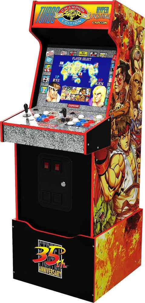 „Street Fighter Capcom“ žaidimų konsolė „Retro Arcade1up 14“ su „Wi-Fi“ ryšiu