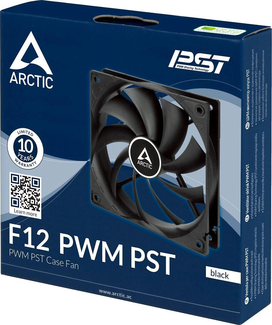 ARCTIC F12 PWM PST juoda