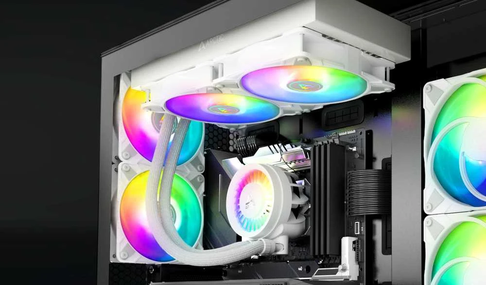 ARCTIC Liquid Šaldiklis III - 280 A-RGB procesoriaus aušintuvas, baltas