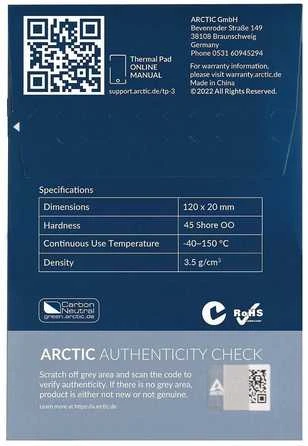Termo padėklas ARCTIC TP-3 120x20x1.0mm, 4 vnt.