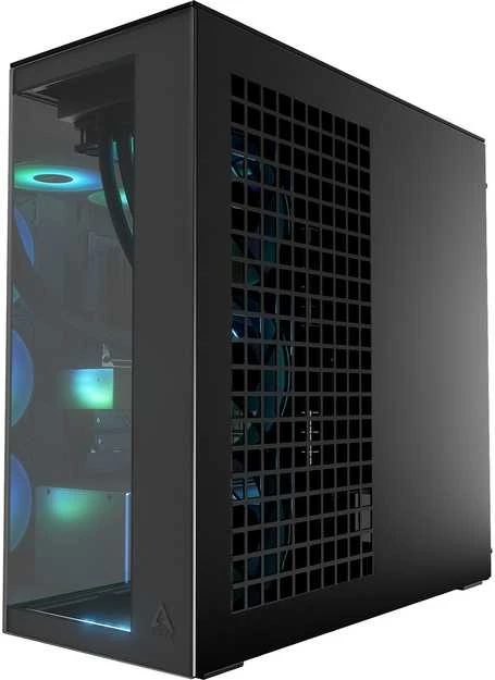 ARCTIC Xtender Mirror kompiuterio korpusas, Mid Tower, E-ATX, RGB, Tempered Glass – juodos spalvos, mirrored
