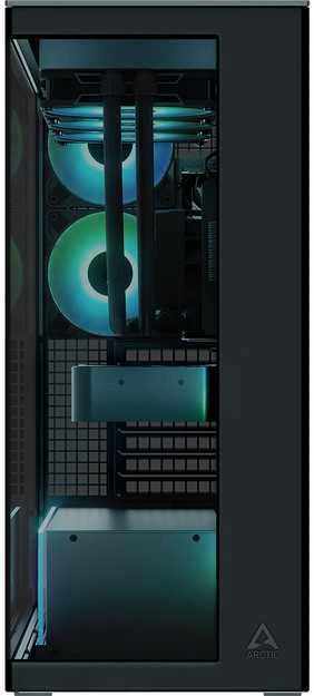 ARCTIC Xtender PC-kompiuterio korpusas, Midi-Tower, E-ATX, RGB, Tempered Glass – juodos spalvos