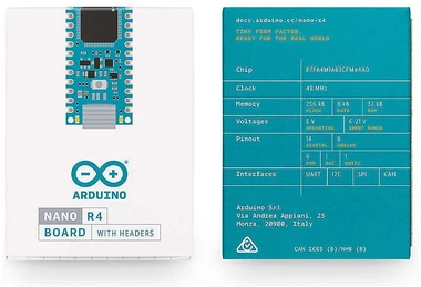 Arduino Nano R4 su jungtimis - ABX00143