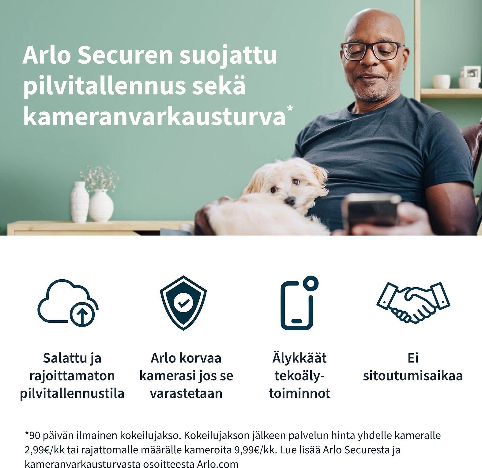 Arlo Go 2 apsaugos kamera, baltos spalvos (VML2030-100EUS)