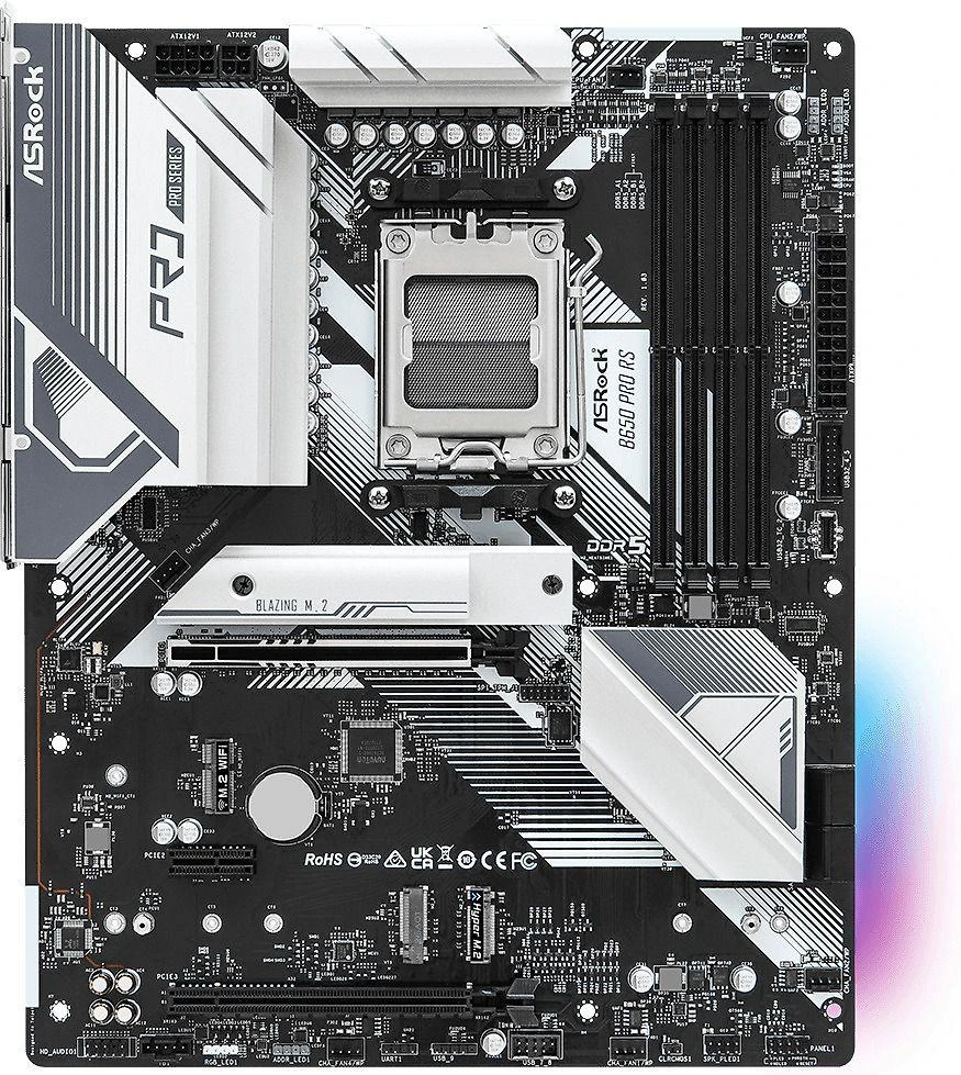 Pagrindinė plokštė ASROCK B650 PRO RS ATX MB AM5 4xDIMM DDR5