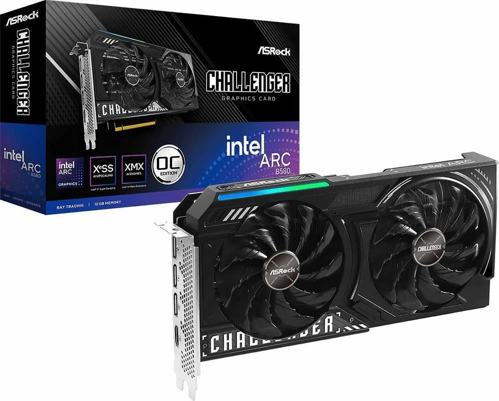 Vaizdo plokštė Asrock Intel Arc B580 Challenger 12GB OC GDDR6 PCI-Express