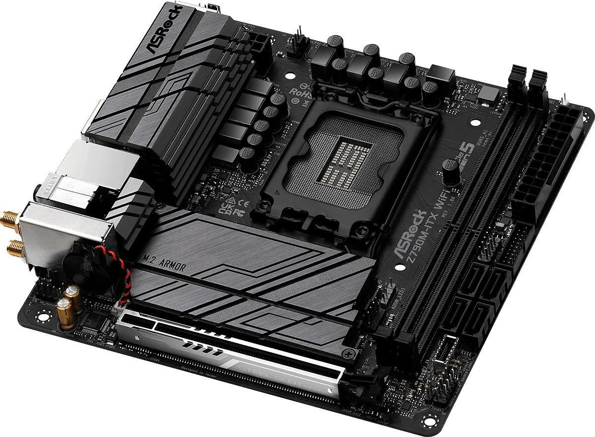 Pagrindinė plokštė ASROCK Z790M ITX WIFI Socket 1700 mITX DDR5 1xHDI 1xDP