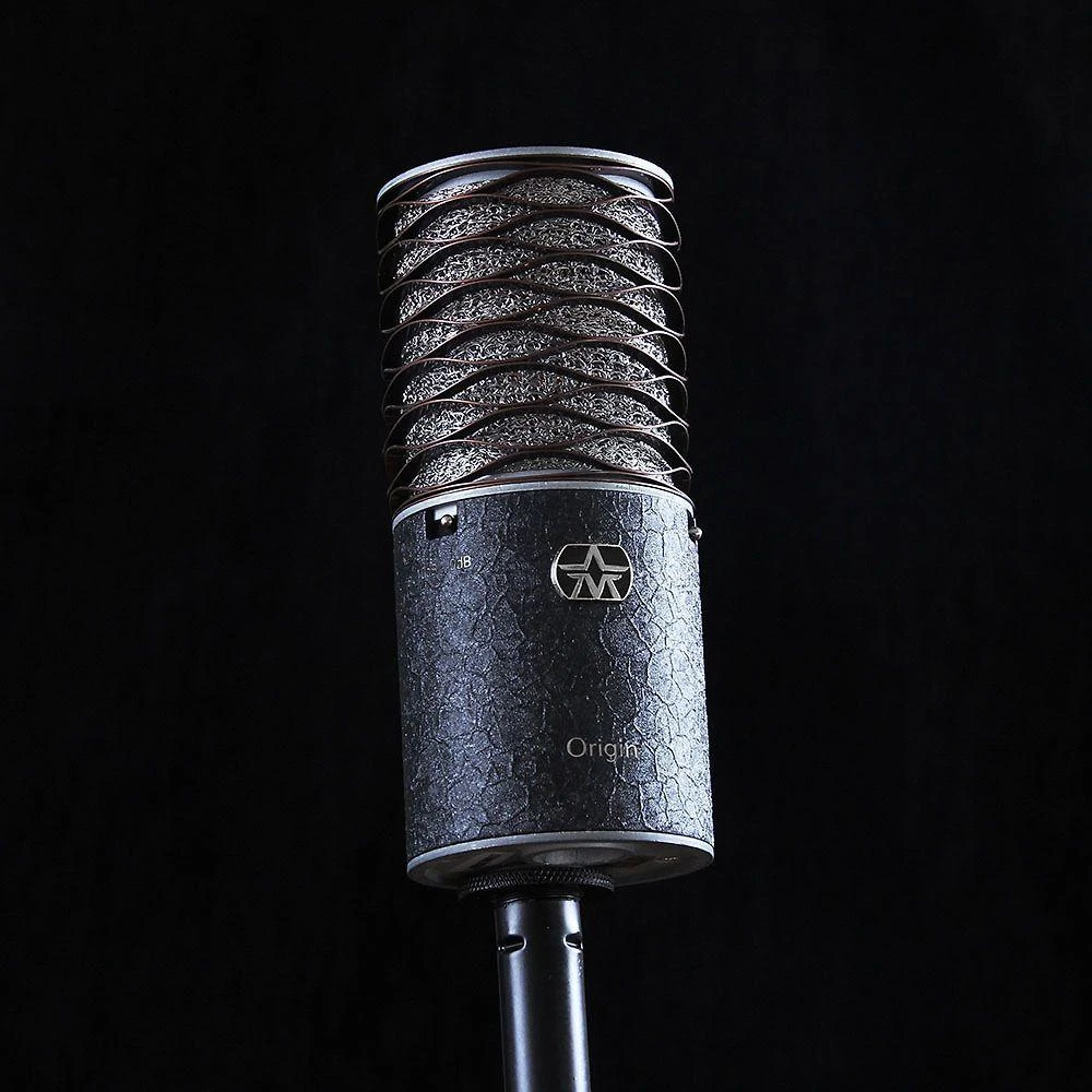 ASO Aston Microphones Origin Juodas Bundle Mikrofonas pojemnościowy + uchwyt + pop filtras