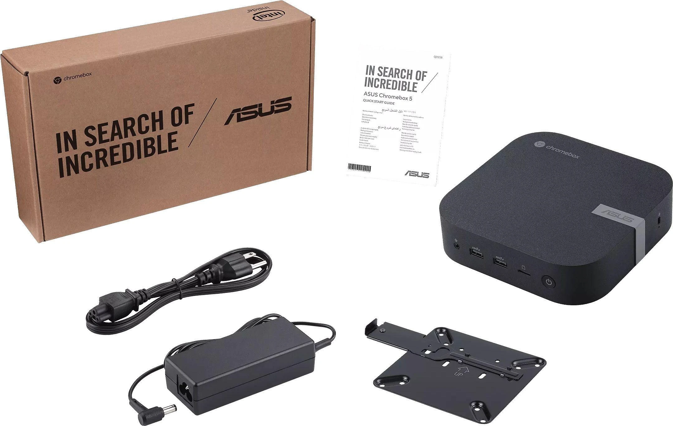 Asus Mini Desktop PC | Chromebox 5 | Desktop | Intel Celeron | 7305 | Internal memory 4 GB | DDR4 | 128 GB | Intel UHD graphics | Klaviatūros kalba: No keyboard | Chrome OS
