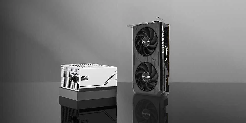 ASUS dviguba NVIDIA GeForce RTX 5050 8 GB OC vaizdo plokštė
