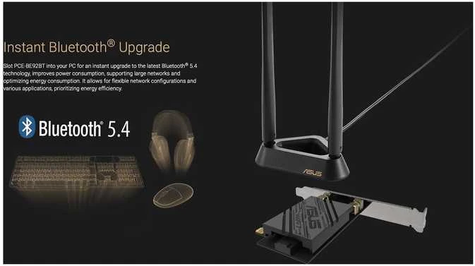 Asus | Tri-Band Wi-Fi Adapteris | PCE-BE92BT