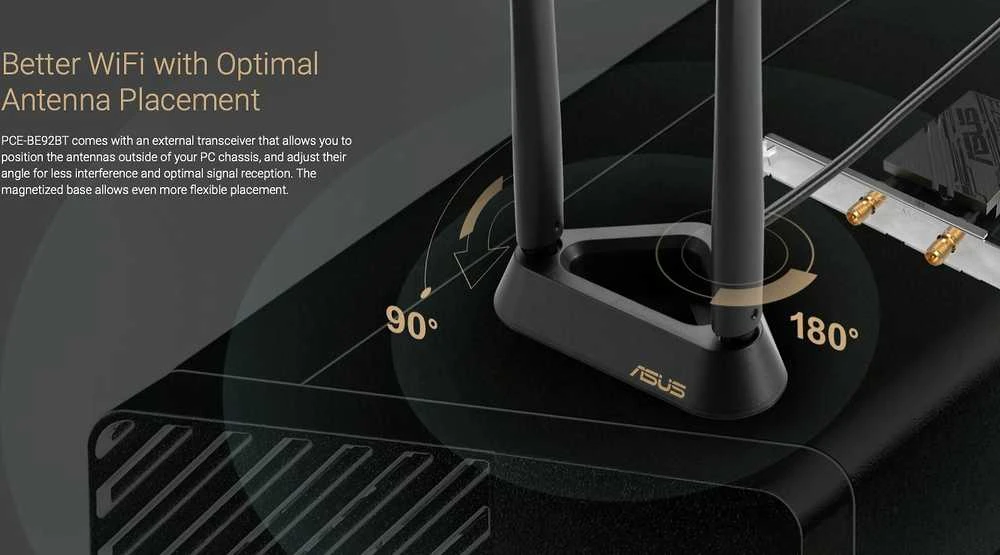 Asus | Tri-Band Wi-Fi Adapteris | PCE-BE92BT