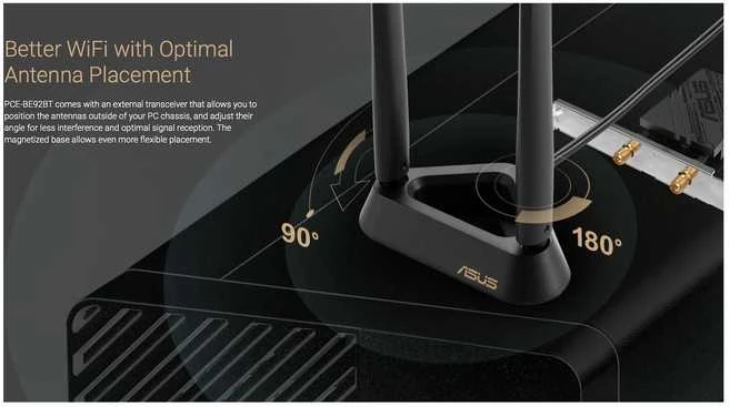 Asus | Tri-Band Wi-Fi Adapteris | PCE-BE92BT